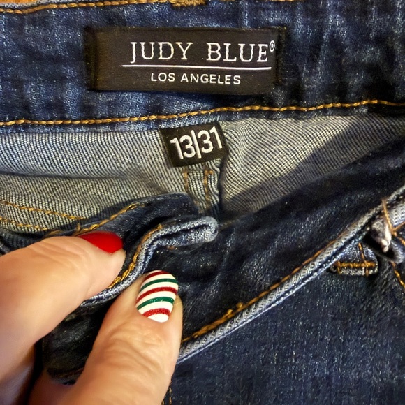 Judy Blue Dark Blue Flare Jeans - Picture 5 of 9